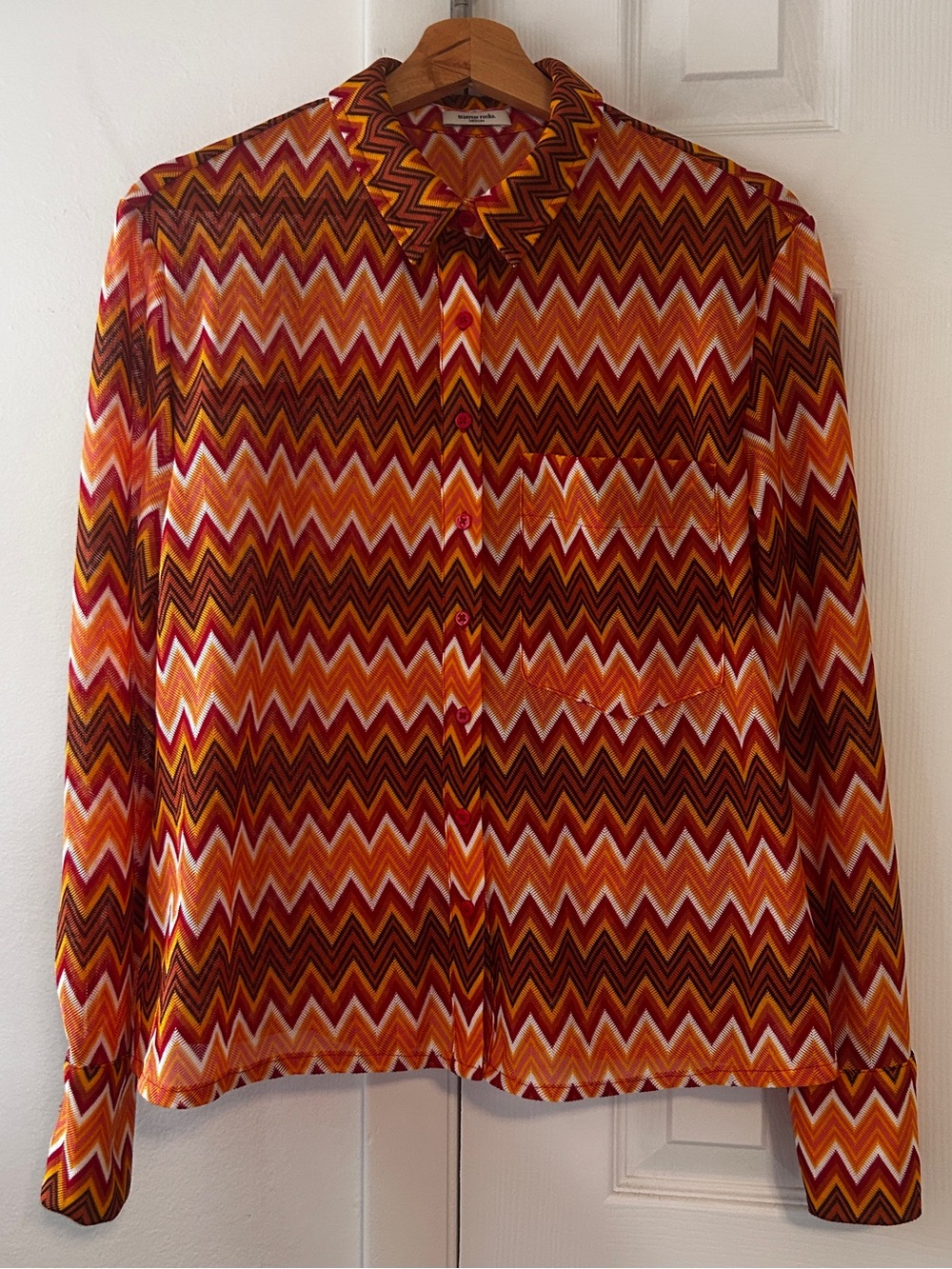 Mesh button up